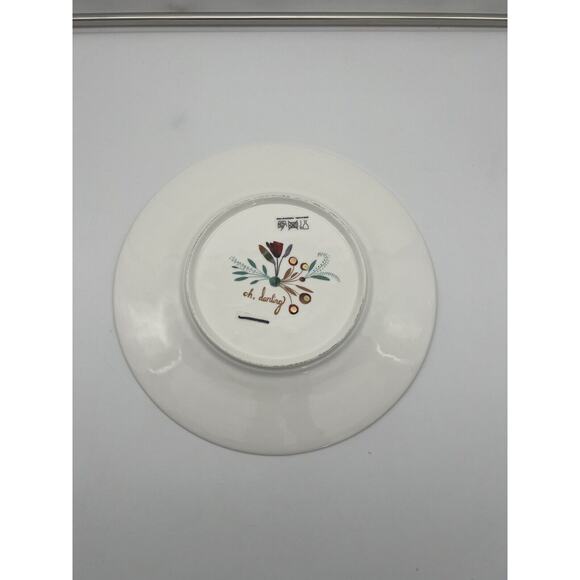 New Anthropologie Harvest Foliage " Oh Darling " Dinner Plate Single Replacement - Picture 3 of 6